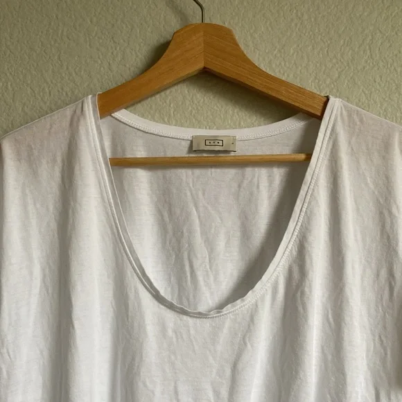 AYR All U Tee Scoop Neck Short Sleeve Basic Solid White Size Large - Picture 4 of 11